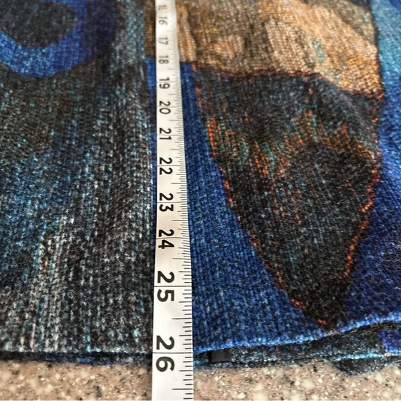 Damee PL Blue/Colorful Big Button 3/4 Bell Sleeves Artsy, Boho Jacket - Picture 14 of 14